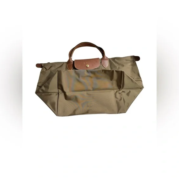 NWOT ⭐️ Longchamp ⭐️ Le Pliage Original Nylon Top Handle Bag – Khaki | Brand New - Picture 6 of 12